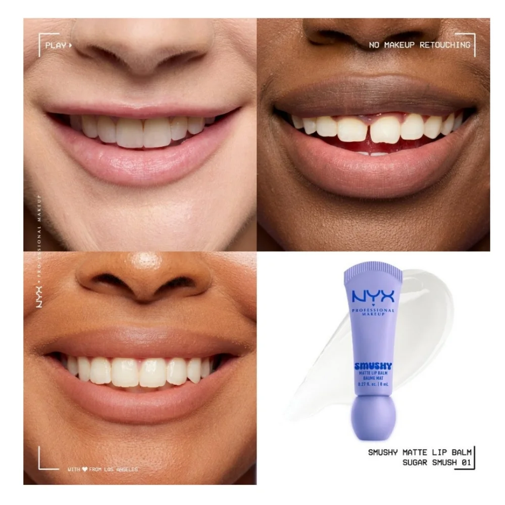 NYX Smushy Matte Lip Balm Shade: Sugar Smush (transparent) 🆕